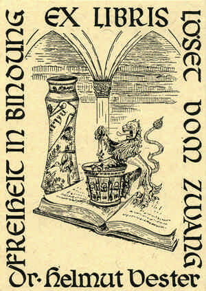 Bild Exlibris Dr. Helmut Vester